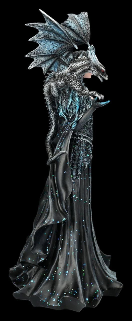 Magierin Figur Schwarz - Dark Queen Mit Drache 8 Magierin Figur Schwarz - Dark Queen Mit Drache – Bild 6