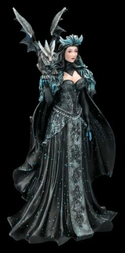 Magierin Figur Schwarz - Dark Queen Mit Drache 11 Magierin Figur Schwarz - Dark Queen Mit Drache -FIGUREN Verkäufe 2D FS26959 Elfen Figur schwarz Dark Queen mit Drache 5 1280x1280