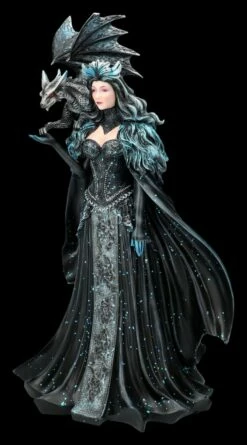 Magierin Figur Schwarz - Dark Queen Mit Drache 10 Magierin Figur Schwarz - Dark Queen Mit Drache -FIGUREN Verkäufe 2D FS26959 Elfen Figur schwarz Dark Queen mit Drache 6 1280x1280