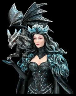 Magierin Figur Schwarz - Dark Queen Mit Drache 15 Magierin Figur Schwarz - Dark Queen Mit Drache -FIGUREN Verkäufe 2D FS26959 Elfen Figur schwarz Dark Queen mit Drache 8 1280x1280
