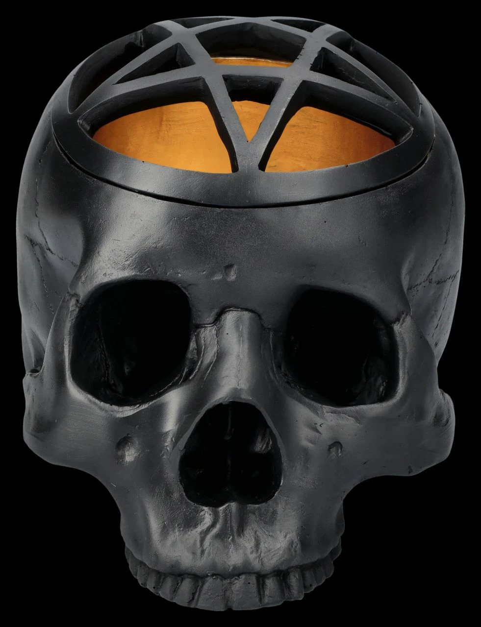 Totenkopf Schatulle Schwarz - Pentagramm Skull 4 Totenkopf Schatulle Schwarz - Pentagramm Skull – Bild 2