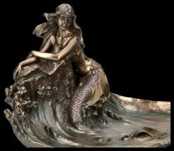 Schale - Meerjungfrau Lehnt An Fels -FIGUREN Verkäufe 2D FS26982 Schale Meerjungfrau lehnt an Fels 7 1280x1280