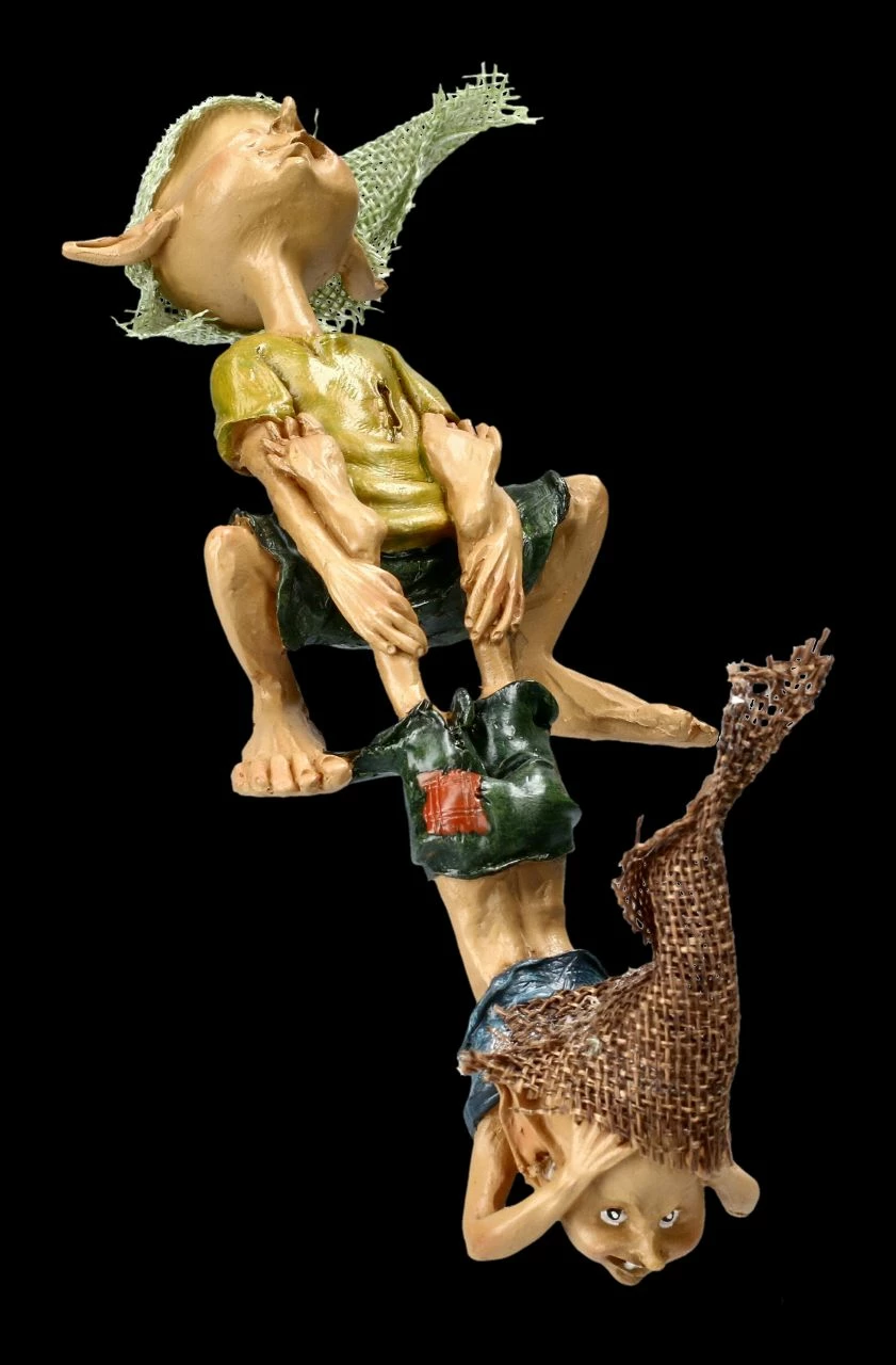 Pixie Kobold Figur - Kantenhocker 3 Pixie Kobold Figur - Kantenhocker