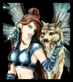 Elfen Figur - Celeste Mit Wolf 13 Elfen Figur - Celeste Mit Wolf -FIGUREN Verkäufe 2D KS4855 Elfen Figur Celeste mit Wolf 2 1280x1280
