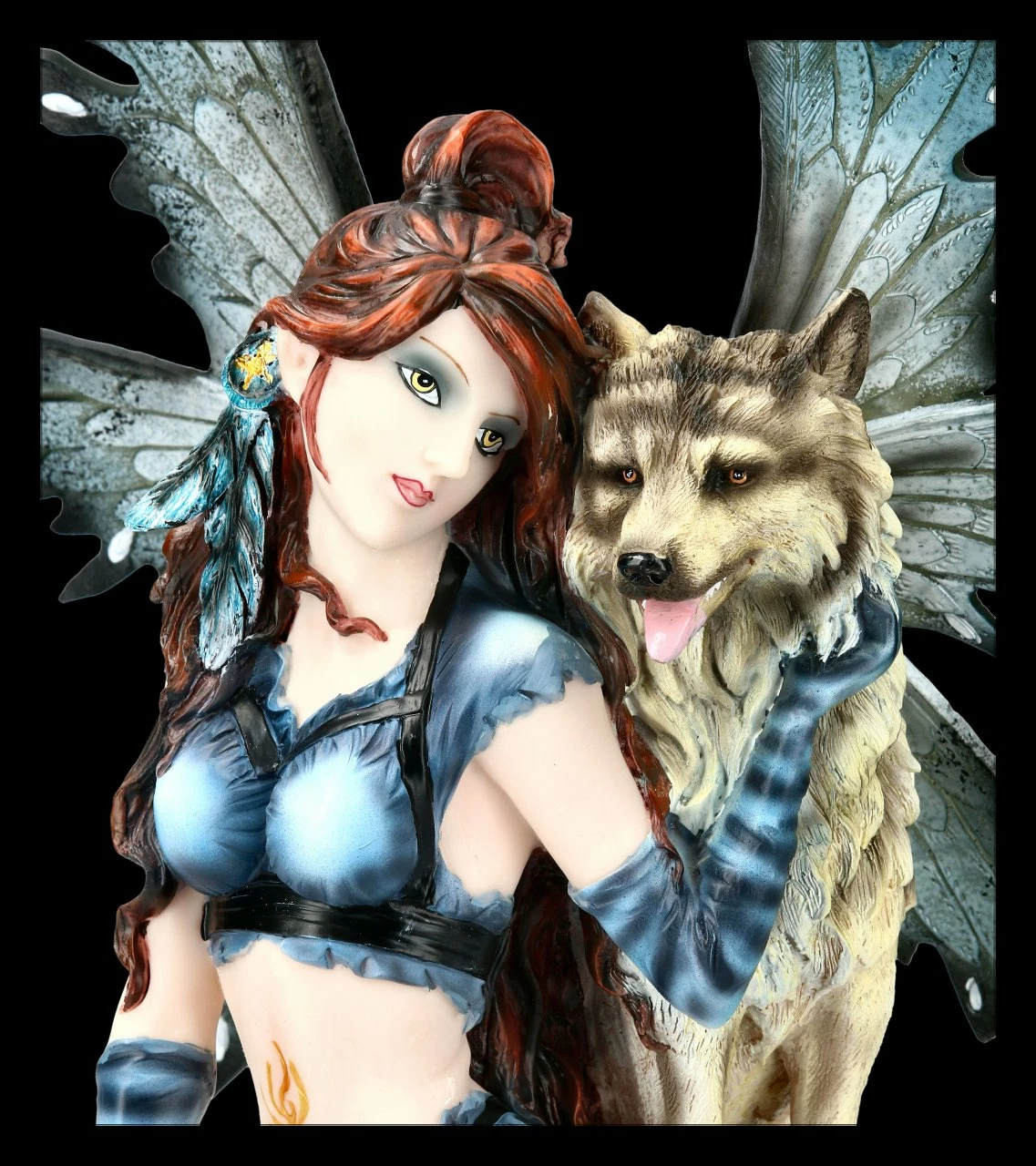 Elfen Figur - Celeste Mit Wolf 8 Elfen Figur - Celeste Mit Wolf – Bild 6