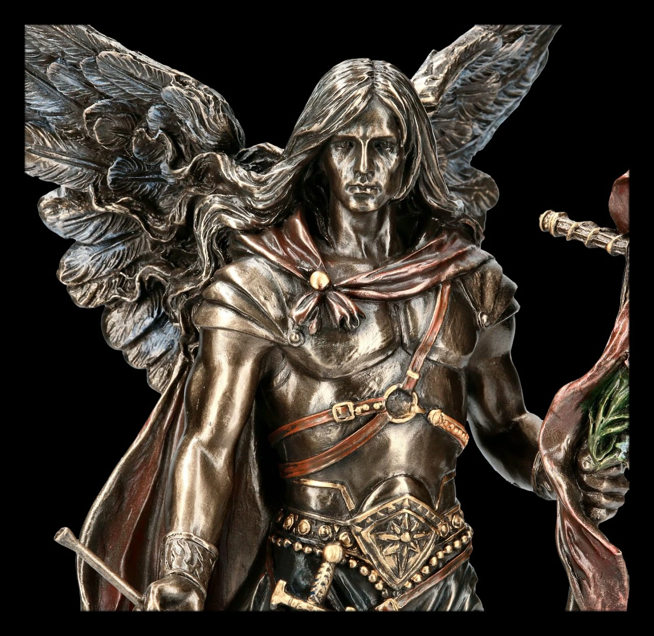 Erzengel Gabriel Figur Mit Stab Und Trompete 9 Erzengel Gabriel Figur Mit Stab Und Trompete – Bild 7