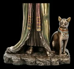 Nofretete Figur Mit Bastet Und Ankh -FIGUREN Verkäufe 2D KS6422 Kleopatra Figur mit Bastet und Ankh 4 1280x1280