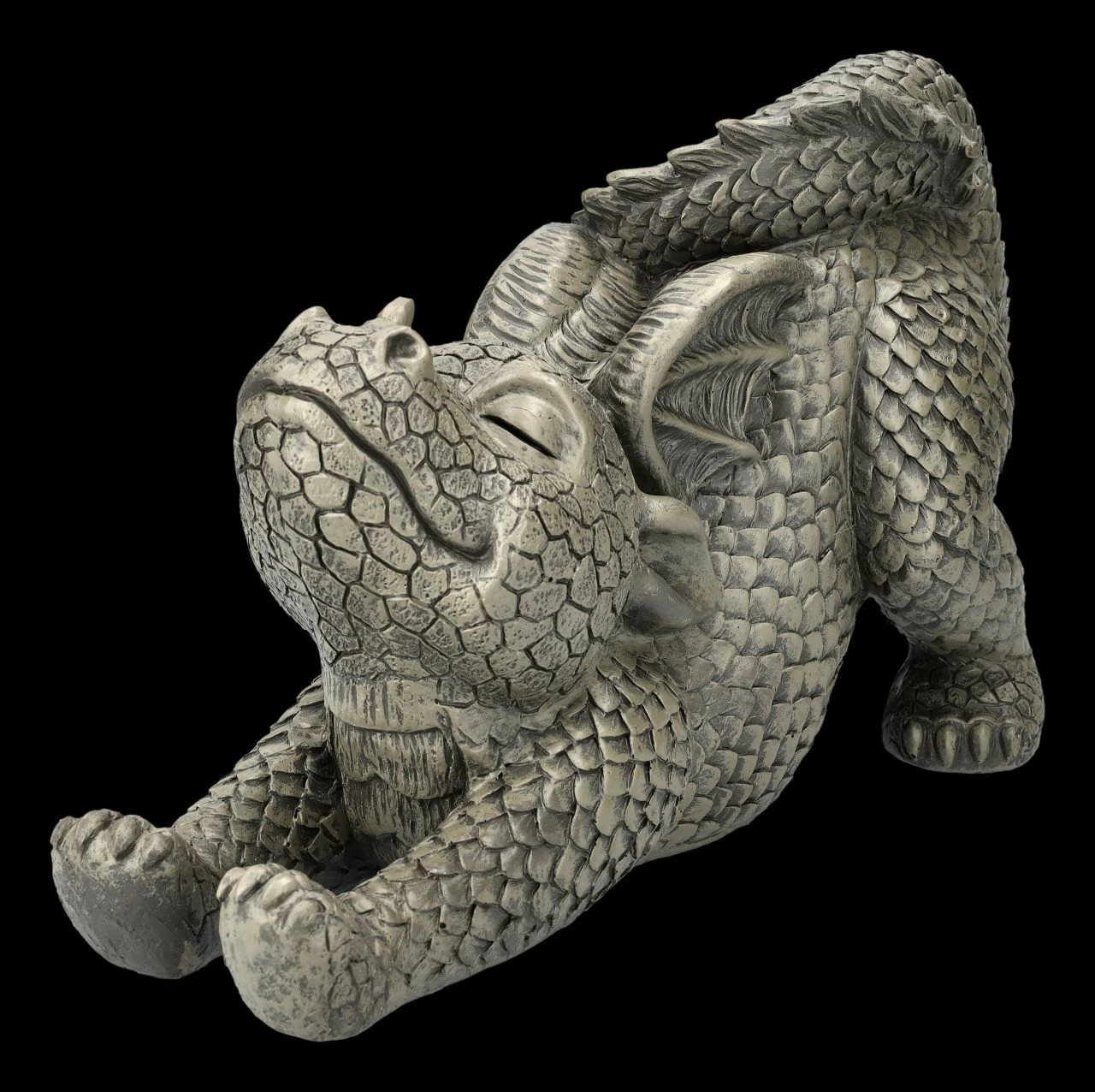 Gartenfigur - Drache Streckt Sich 5 Gartenfigur - Drache Streckt Sich – Bild 3