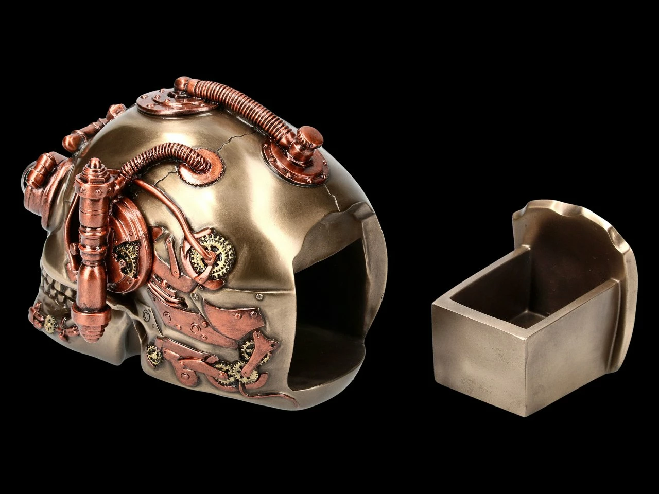 Steampunk Totenkopf Schatulle - Observation 4 Steampunk Totenkopf Schatulle - Observation – Bild 2