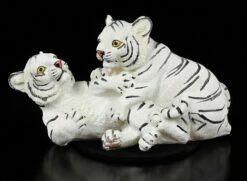 Tiger Figur - Zwei Weiße Tigerbabies