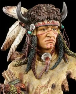 Indianer Büste - Indianer Mit Büffelhörnern -FIGUREN Verkäufe 4759 4 indianer bueste 4 1280x1280