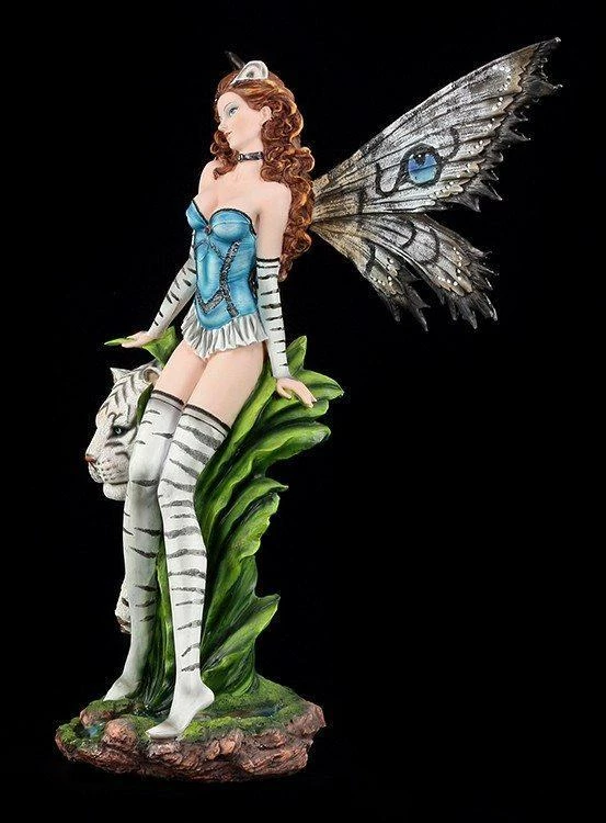 Große Elfen Figur - Tiger Lily Weiß 4 Große Elfen Figur - Tiger Lily Weiß – Bild 2