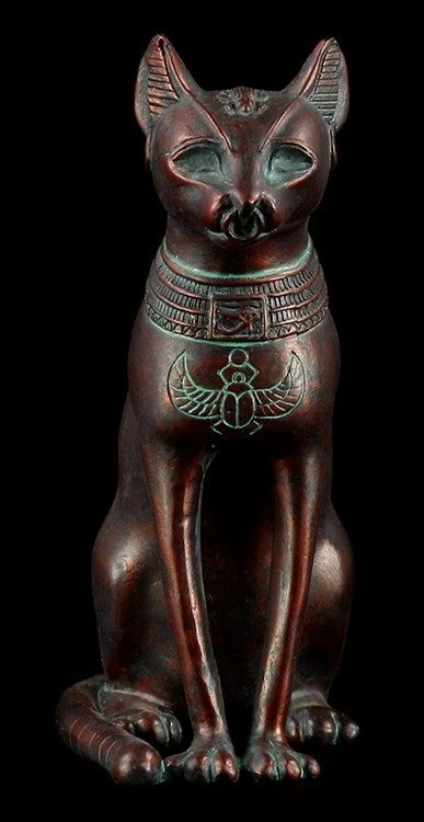 Bastet Figur Klein - Kupferoptik 4 Bastet Figur Klein - Kupferoptik – Bild 2