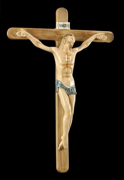 Porzellan Kruzifix - Jesus 4 Porzellan Kruzifix - Jesus – Bild 2