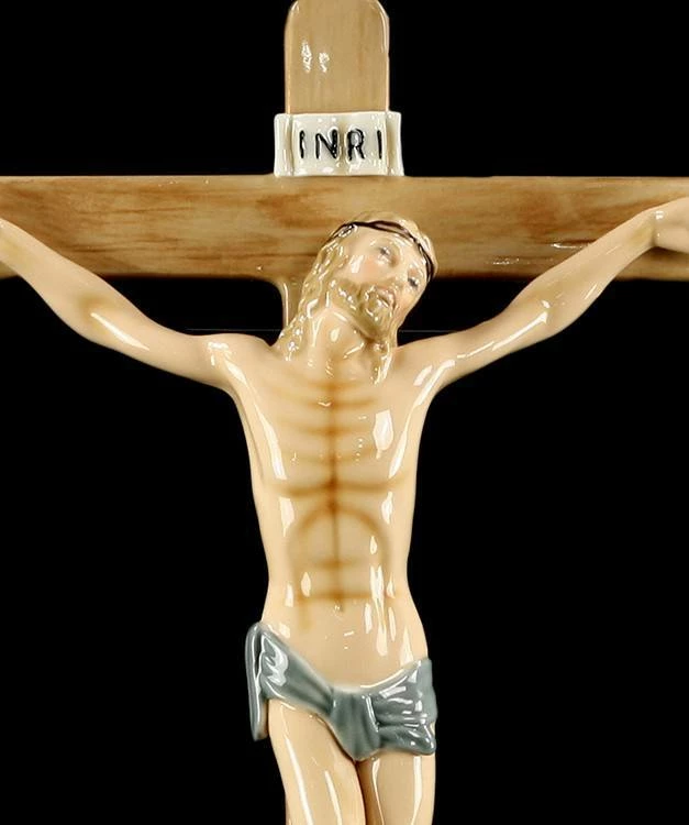 Porzellan Kruzifix - Jesus 5 Porzellan Kruzifix - Jesus – Bild 3