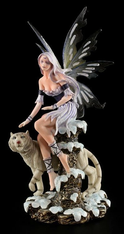 Elfen Figur - Enela Mit Weißem Tiger 3 Elfen Figur - Enela Mit Weißem Tiger