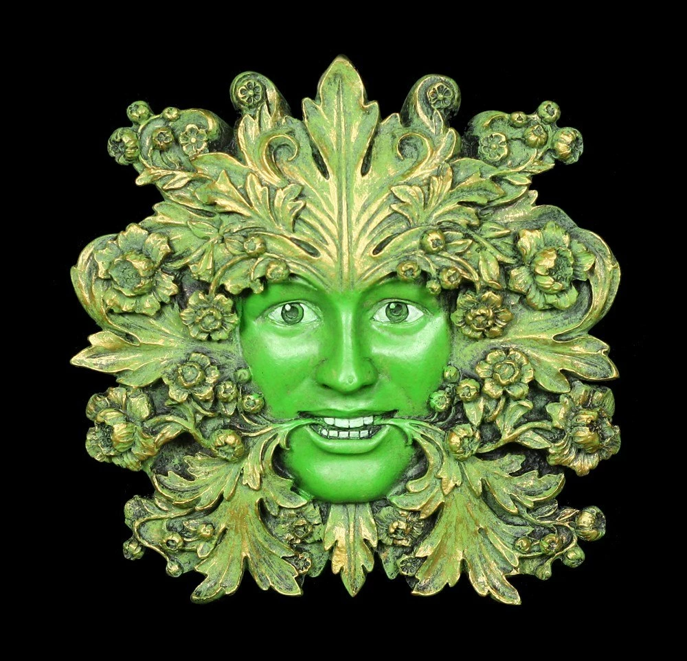 Garten Wandrelief - Grüne Herrin 3 Garten Wandrelief - Grüne Herrin