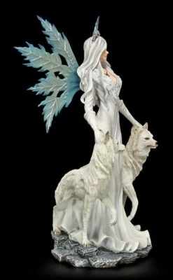 Große Elfen Figur - Maylea Mit Zwei Weißen Wölfen -FIGUREN Verkäufe 6610 7 elfe weisse woelfe 7 1280x1280