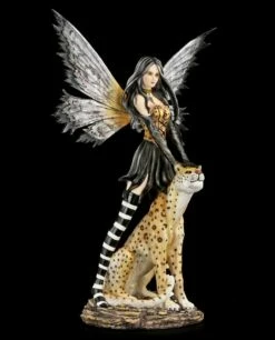 Große Elfen Figur - Leora Mit Leopard