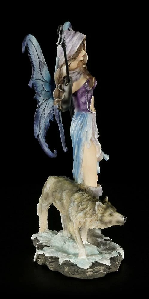 Elfen Figur - Luna Mit Mondstab Und Wolf 10 Elfen Figur - Luna Mit Mondstab Und Wolf – Bild 8