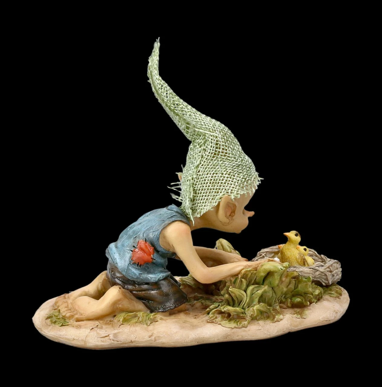 Pixie Kobold Figur Mit Küken 8 Pixie Kobold Figur Mit Küken – Bild 6