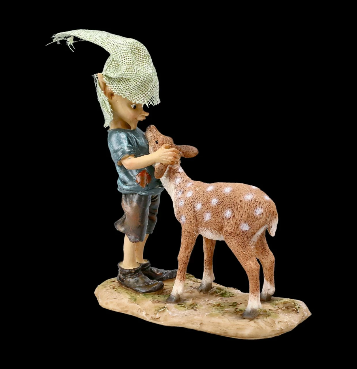 Pixie Kobold Figur Mit Rehkitz - Bambi Und Ich 9 Pixie Kobold Figur Mit Rehkitz - Bambi Und Ich – Bild 7