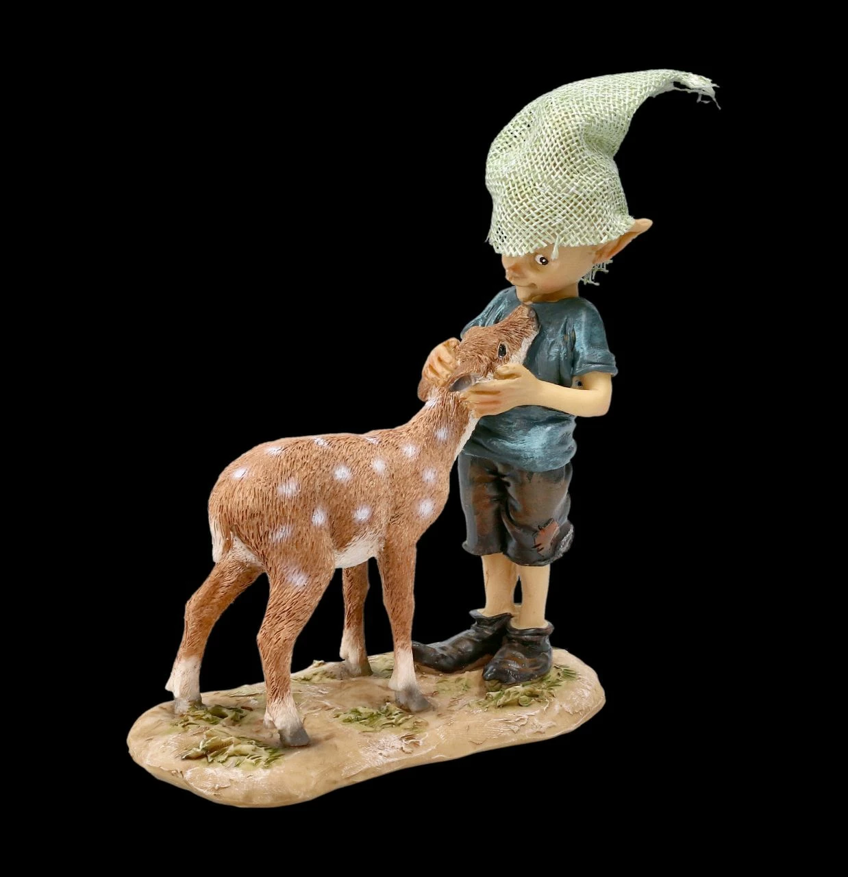 Pixie Kobold Figur Mit Rehkitz - Bambi Und Ich 4 Pixie Kobold Figur Mit Rehkitz - Bambi Und Ich – Bild 2