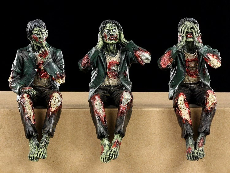 Zombie Kantenhocker - 3er Set 2 Zombie Kantenhocker - 3er Set