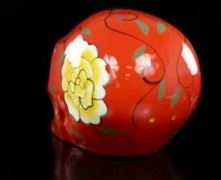 Mexikanischer Totenkopf - Keramik Rot -FIGUREN Verkäufe 9603 2 dead skull 2 1280x1280