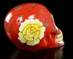 Mexikanischer Totenkopf - Keramik Rot -FIGUREN Verkäufe 9603 3 dead skull 3 1280x1280