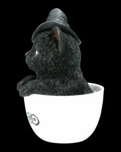 Schwarze Hexen-Katze In Tasse -FIGUREN Verkäufe AMI 13802 Schwarze Hexen Katze in Tasse 4 1280x1280