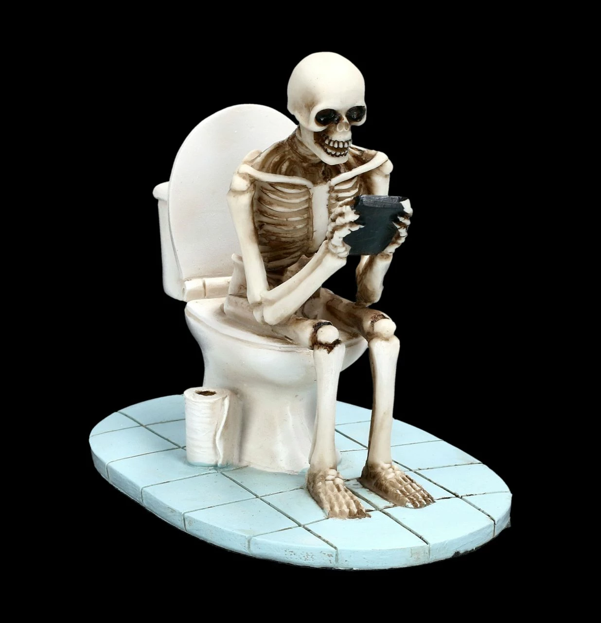Skelett Figur Sitzt Auf WC 7 Skelett Figur Sitzt Auf WC – Bild 5