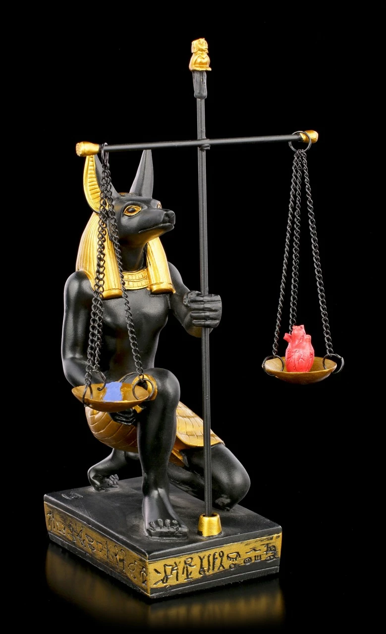 Ägyptische Figur - Anubis Mit Waage 3 Ägyptische Figur - Anubis Mit Waage