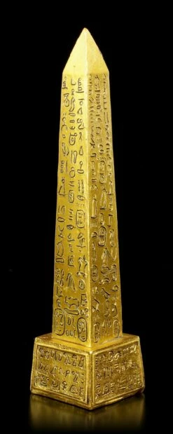 Ägyptischer Obelisk Mit Hieroglyphen - Goldfarben 9 Ägyptischer Obelisk Mit Hieroglyphen - Goldfarben -FIGUREN Verkäufe Aegyptischer Obelisk Mit Hieroglyphen Goldfarben 2 1280x1280