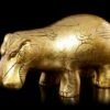 Ägyptische Nilpferd Figur - Goldfarben
