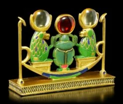 Affen Mit Skarabäus Und Rotem Stein