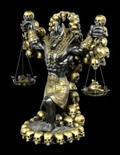 Anubis Figur Mit Herz Und Feder Groß -FIGUREN Verkäufe Anubis Figur Mit Herz Und Feder Schwarz Gold Gross 2 1280x1280