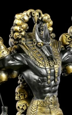 Anubis Figur Mit Herz Und Feder Groß -FIGUREN Verkäufe Anubis Figur Mit Herz Und Feder Schwarz Gold Gross 5 1280x1280