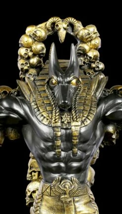 Anubis Figur Mit Herz Und Feder Groß -FIGUREN Verkäufe Anubis Figur Mit Herz Und Feder Schwarz Gold Gross 6 1280x1280