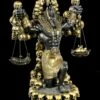 Anubis Figur Mit Herz Und Feder Groß -FIGUREN Verkäufe Anubis Figur Mit Herz Und Feder Schwarz Gold Gross 1280x1280