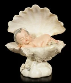 Baby Figur - Schlafend In Muschel