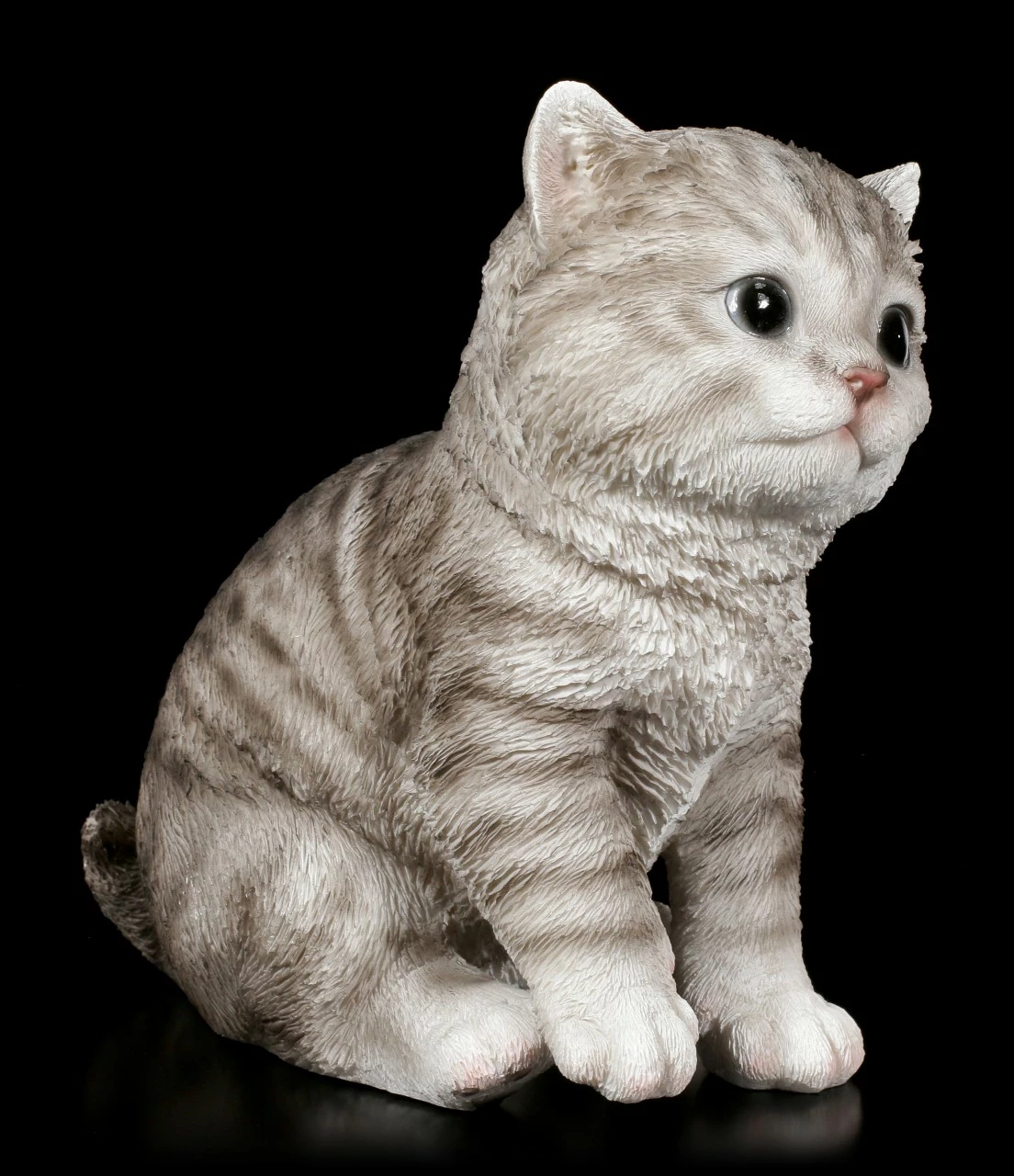 Baby Katzen Figur - Amerikanisch Kurzhaar Sitzend 3 Baby Katzen Figur - Amerikanisch Kurzhaar Sitzend