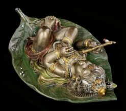 Baby Krishna Figur Auf Buddhabaum Blatt - Bronziert -FIGUREN Verkäufe Baby Krishna Figur Auf Buddhabaum Blatt Bronziert 3 1280x1280