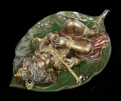 Baby Krishna Figur Auf Buddhabaum Blatt - Bronziert -FIGUREN Verkäufe Baby Krishna Figur Auf Buddhabaum Blatt Bronziert 4 1280x1280