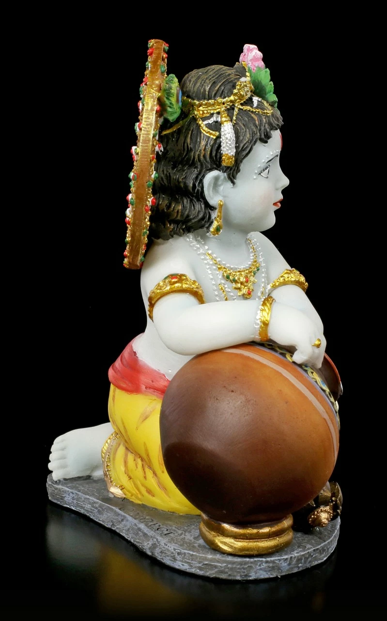 Baby Krishna Figur Stiehlt Butter 8 Baby Krishna Figur Stiehlt Butter – Bild 6