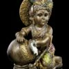 Baby Krishna Figur Stiehlt Butter - Bronziert -FIGUREN Verkäufe Baby Krishna Figur Stiehlt Butter Bronziert 1280x1280