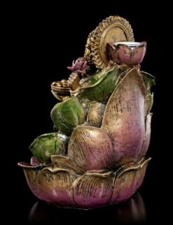 Backflow Räucherkegelhalter - Ganesha Auf Lotusblüte -FIGUREN Verkäufe Backflow Raeucherkegelhalter Ganesha Auf Lotusbluete 4 1280x1280