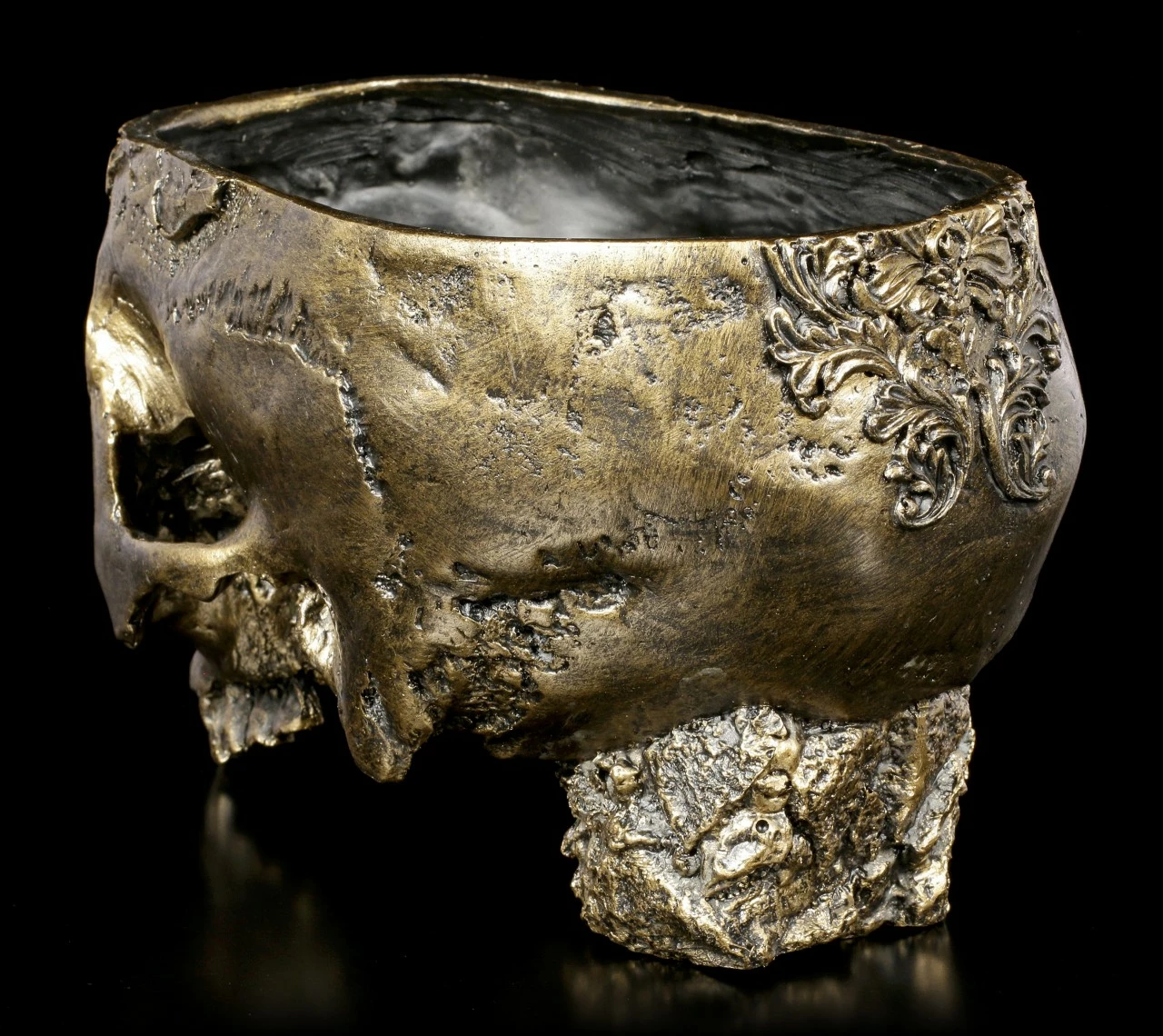 Totenkopf Blumentopf - Verziert 6 Totenkopf Blumentopf - Verziert – Bild 4