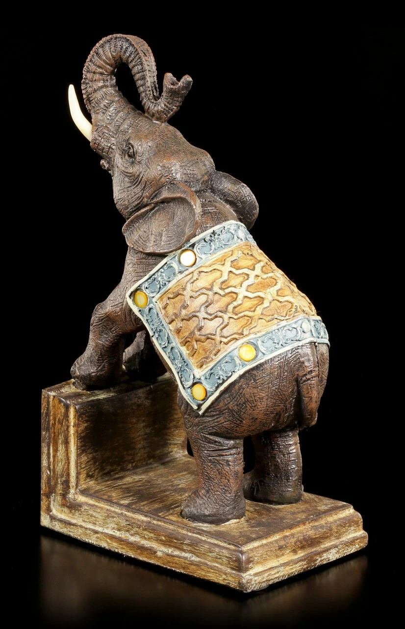 Buchstützen Set - Geschmückte Elefanten 9 Buchstützen Set - Geschmückte Elefanten – Bild 7