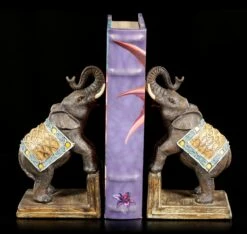 Buchstützen Set - Geschmückte Elefanten 18 Buchstützen Set - Geschmückte Elefanten -FIGUREN Verkäufe Buchstuetzen Set Geschmueckte Elefanten 7 1280x1280